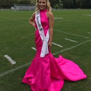 Sherri hill size 0 bright pink